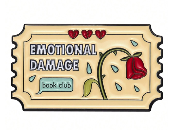 Emotional Damage - Book Club Enamel Pin
