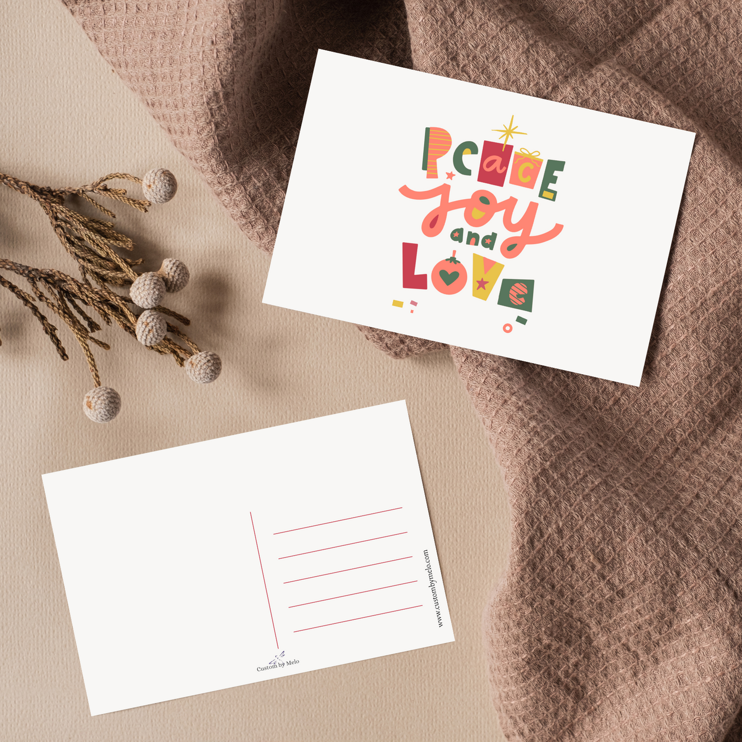 Merry Messages- Postcards Set of 6