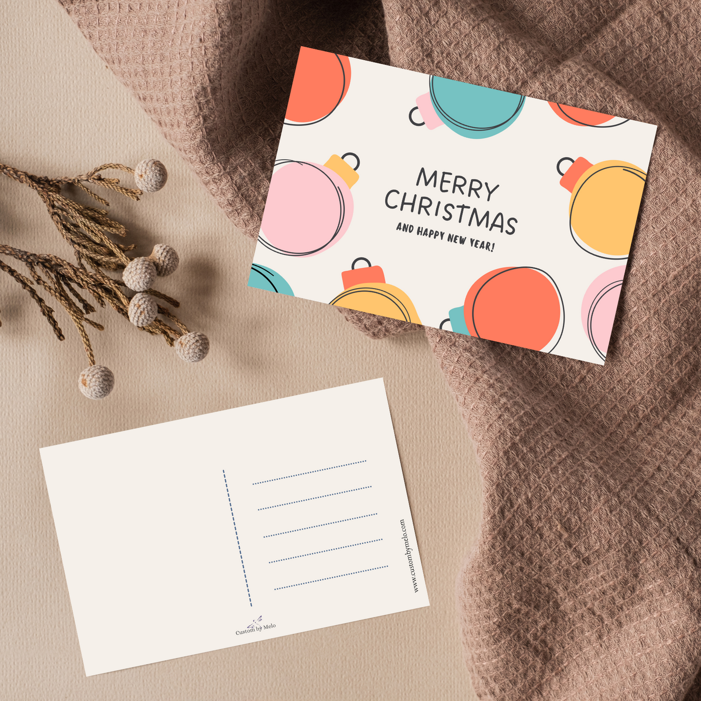 Merry Messages- Postcards Set of 6