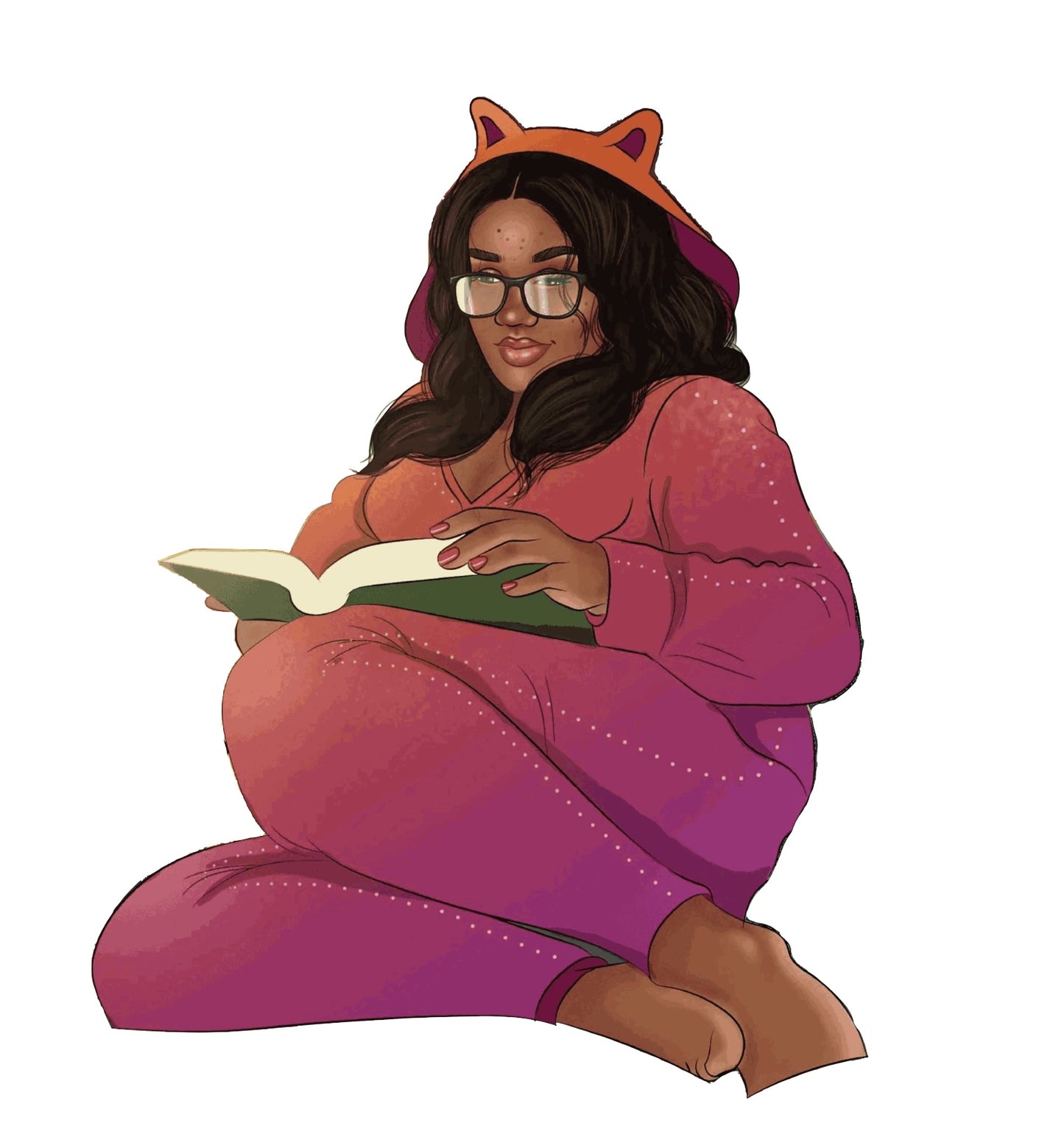 Melanin Girl w/ Book