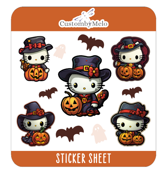 Hello Kitty Halloween Sticker Sheet