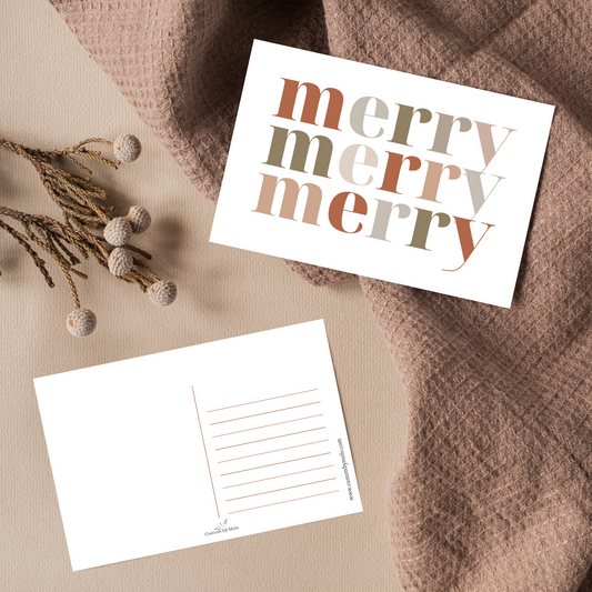 Merry Messages- Postcards Set of 6