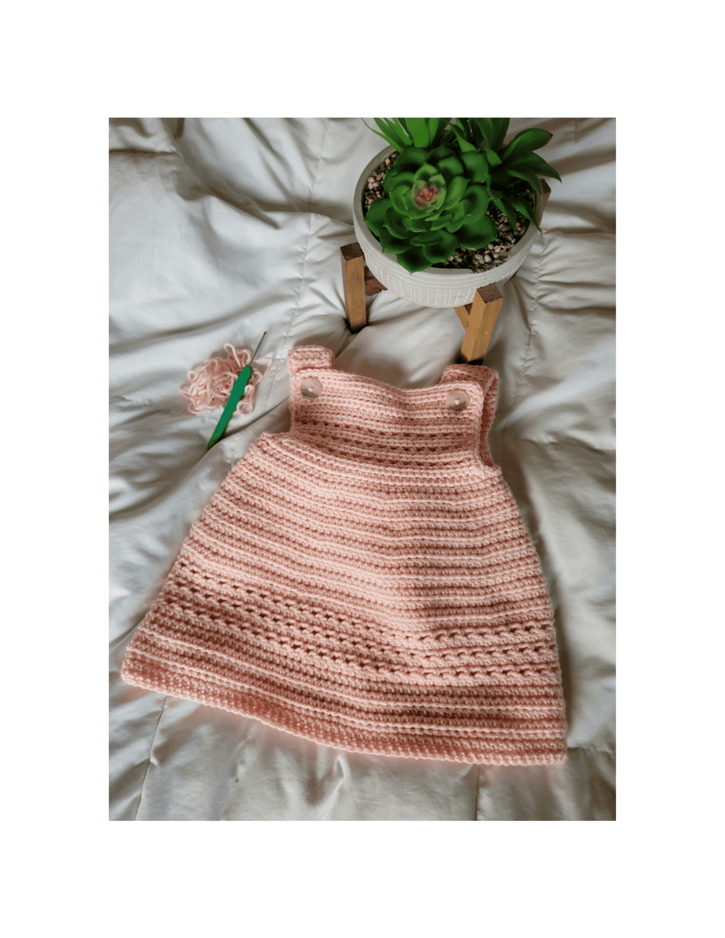 Pretty in Pink Crochet Dress